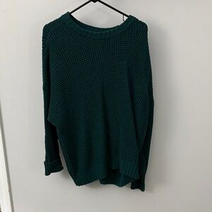 American Eagle Outfitters Teal Crew Neck Sweater